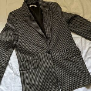 Mango Houndstooth Blazer